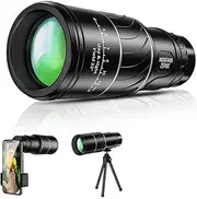 16X52 High Power Portable Monocular Telescope with Dual Focus, Compact Waterproof Monocular Telescope for Bird Watching, Camping, Outdoor Sports, Bird Watching for Adults