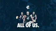 CARLTON BLUES TEAM POSTER, AFL FOOTBALL PIES DEMONS DOGS CATS CROWS EAGLES POWER