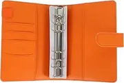 KALLORY PU Leather Binder Cover Lightweight Notebook Protector for Cash Budgeting Financial Planning and Daily Journaling Convenient Slip Design