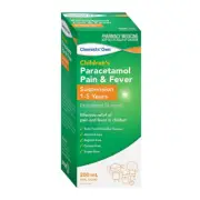 Chemists Own Children's Paracetamol Pain & Fever Suspension 1 – 5 Years 200mL
