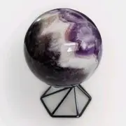Natural Crystal Polished Dream Amethyst Decorative Sphere 3" - USA