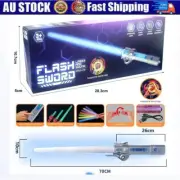 AU Laser Sword Battey LED Lightsaber Stretchable Composable Toy Cosplay Gift