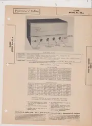 1946 SAMS CLARK AMPLIFIER PA-20 A SCHEMATIC