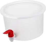 Large Capacity Beverage Dispenser with Drink Container for Fridge for Juices Water Wine and Cocktails Easy to Clean for Parties