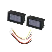 Digital Voltmeter Ammeter DC 100V 10A 3 Bits Dual LED Display Panel