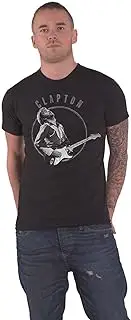 [Eric Clapton] T Shirt Vintage Photo Official Mens Black