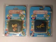 Nintendo Collector Pins Series A 1989 X2 Mario In Race Car And Koopa Paratroopa