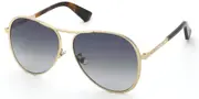 Nina Ricci SNR407 0300 Women’s Sunglasses Gold Size 59