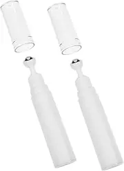 2pcs Eye Cream Applicator Roller Bottles Refillable Empty Cream Bottle for Travel Lightweight and Portable Essential Oil Containers for Skincare