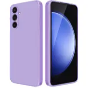MCC For Samsung Galaxy S24 FE 5G Soft Liquid Silicone Shockproof Case Cover S24FE S721 [Light Purple]