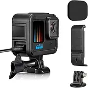 Kourpar Skeleton Frame for GoPro Hero12 11 10 9 Camera MountsThe Frames Compatible with Go pro Hero11 Hero10 Hero 12 Black Housing Case Cage Holder Framed Hero with Battery Door Lens Cover Cold Shoe