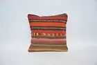 12"x12" Red Pillow, Pillow for Sofa, Kilim Pillow, Gift Pillow, Pillow Case