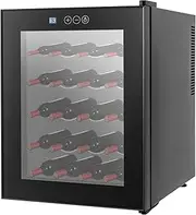 Wine Cooler Refrigerator,Freestanding Wine Chiller with Digital Temperature Control,Black Wine Fridge for Red White Wine, Champagne, Beer
