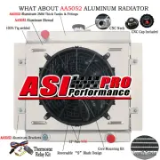 3 Rows Radiator+Shroud Fan For 1968-1980 Ford Escort Mk1 Mk2 PINTO RS2000 Manual (for: Ford)