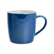 Argon Tableware Tea Coffee Ceramic Contemporary Coloured Mug - 340ml - Navy