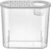 Desktop Aquarium Breeding Tank Breeding Box Fish Bowl Container for Office ZutherMIT Crabs, White Lid