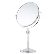 Nevenka 6in Liftable Standing Makeup Mirror Dual-Sided Magnifying-Silver