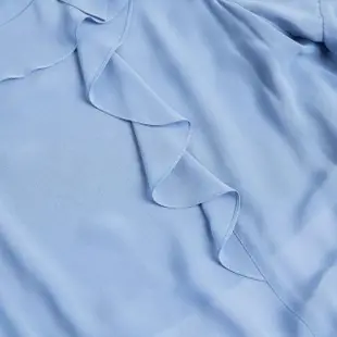 【ILEY 伊蕾】層次柔軟蕾絲拼接浪漫荷葉假兩件洋裝1222017198(淺藍)