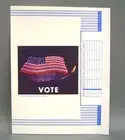 1970's Vintage American Flag Vote Matches Bookcover Book Cover Vietnam Era