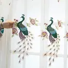 Lace Fabric For Curtain Drape Home Decor Embroidery Peacock Floral Height Modern