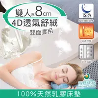 在飛比找PChome24h購物優惠-【格藍】纖柔4D透氣兩用乳膠床墊8CM-雙人