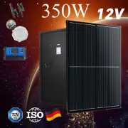 12V 350W Solar Panel Kit Mono Home Caravan Camping Charger Power 30A Controller
