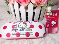 在飛比找買動漫優惠-♥小花花日本精品♥Hello kitty凱蒂貓 眼鏡盒收納盒