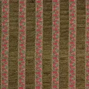 Lee Jofa Collins Paisley Moss Chenille Stripe Cotton Upholst Fabric MSRP $276y