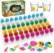 60 Pcs Hatching Dinosaur Eggs, Water Growing Toys for Boys Girls, Dinosaur Eggs with Dinosaurs Inside, Dinosaur Party Favors for Kids