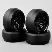 4PCS 1:10 Drift Tires&Wheel Rim 12mm Hex BBNK For HSP HPI RC On-Road Car New