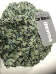 Artful Yarns LIMERICK 3022 Green Blue Chunky Yarn Ball 1 Ball=Boa Scarf 3.5 oz.