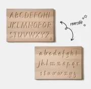 Australian alphabet tracing board Reversible Victorian Modern VIC - montessori