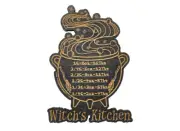 Witch's Kitchen 12203 Cauldron Measurement Conversion Magnet 5" H Wood