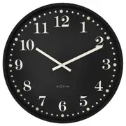 NeXtime Dickens Silent Large Wall Clock Black Dial 50x50x5cm Aluminium Case