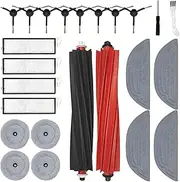 24Pack Replacement Set Compatible with Roborock S8 MaxV Ultra and S8 Max Ultra Vacuum Cleaner,Replacement for Roborock Vacuum Cleaner,4 Side Brush,4 Filter,4 Mop Pads,2 Roller Brush,8 Brush.2 Tools