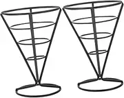 ULTECHNOVO Snack Cone Holder for French Fries Chips 2 Piece Fastfood Snack Baskets Sturdy Construction