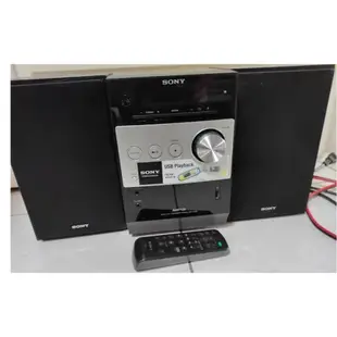 湛黑美型 音質佳 SONY CMT-FX200組合音響 CD USB正常 當零件機 拍室地