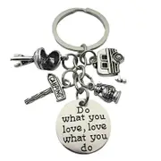 Camping Gifts Ideas Caravan Travels Campers Key Ring Keychain Keyring Charms
