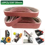 10Pcs/Set Sanding Belts 120-1000 Grits Wood Soft Metal Polishing Sandpaper Abras