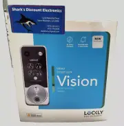 Lockly Vision Zeno Series Deadbolt w/ 2 Way Audio/2k Video Camera - New