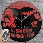 LED Vinyl Clock Bride of Frankenstein Vinyl Record Wall Clock Home Decor 1877