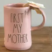 Rae Dunn 'First My Mother Forever My Friend' Double Sided Tall Coffee Mug BNWT