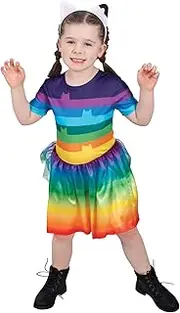 [Rubie's] Gabby Rainbow Tutu Costume for Kids - Gabby's Dollhouse - Small (3-5 Yrs)