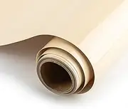 Heat Transfer Vinyl HTV 12"x10' PU Adhesive Iron SHOYISI Iron on Vinyl roll for T-shirt(Cream)