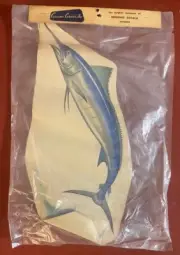 Vintage CeramiCorner Inc 18” Ceramic Decal MARLIN Unopened
