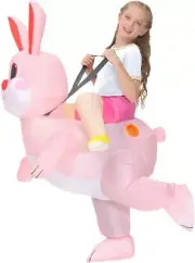 LUVSHINE Inflatable Rabbit Costume Ride on Bunny Costume Child Easter Costume...