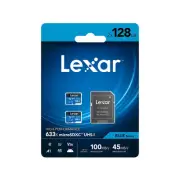 Lexar High-Performance 633x BLUE Series 128GB microSDXC Memory Card with Adapter