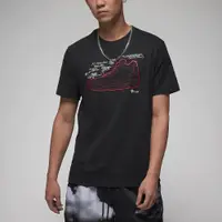 在飛比找PChome24h購物優惠-NIKE 短T JORDAN TEE 黑色 手稿插畫 3代 