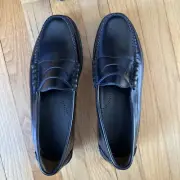 Johnston & Murphy Ski-Moc Black Loafers, New w/box, Size 8 1/2