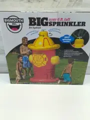BigMouth Inc Giant Inflatable Fire Hydrant Backyard Water Sprinkler 6 Ft Tall